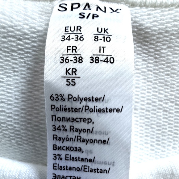 SPANX French Terry Dolman Sweatshirt Top in Powder Size Small - Picture 3 of 7